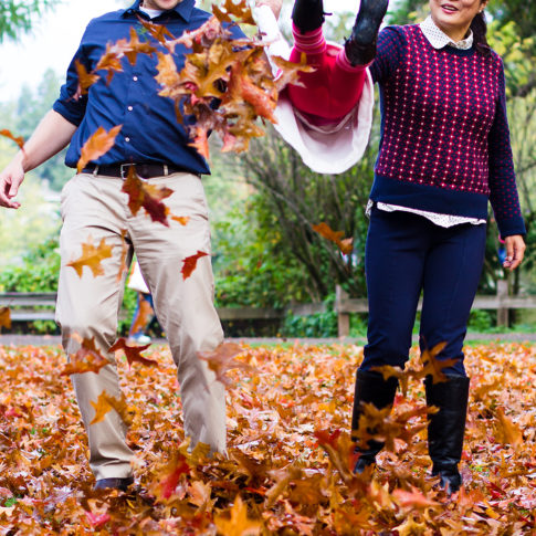 family in fall