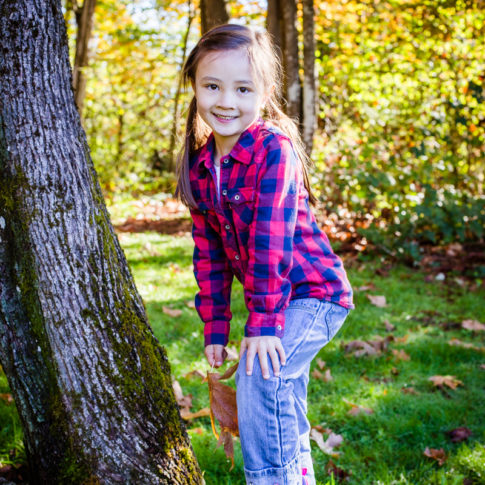 Girl in the forest