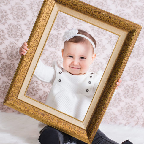 Baby in a frame